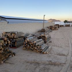 Treated 4x4s  4x6s.  6x6s. 6x8s