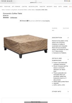 Z Gallerie Table