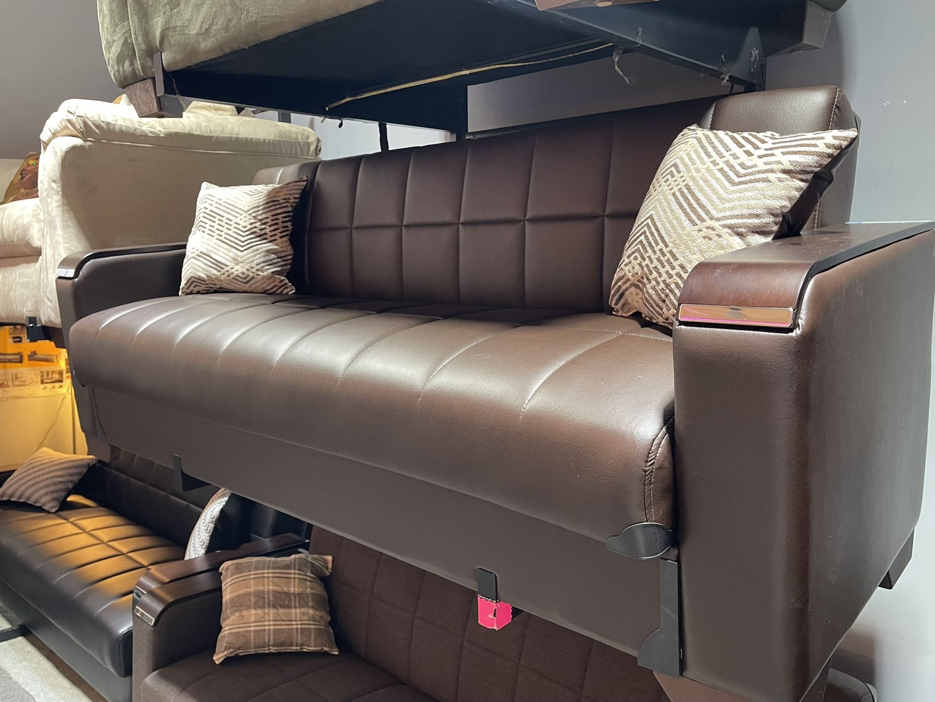 3 In 1. Sit/Sleep/Storage Sofa Bed On Sale!