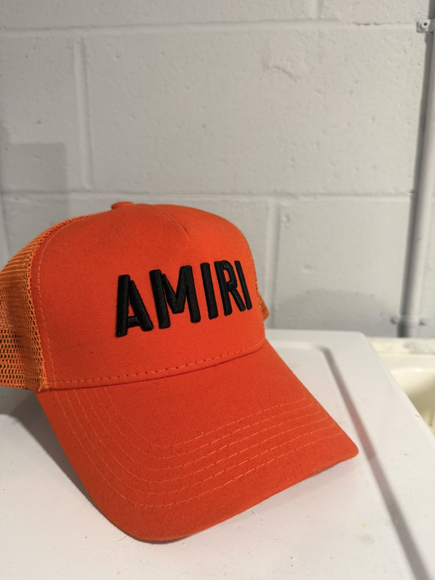 AMIRI Orange hat — Adjustable / Like New