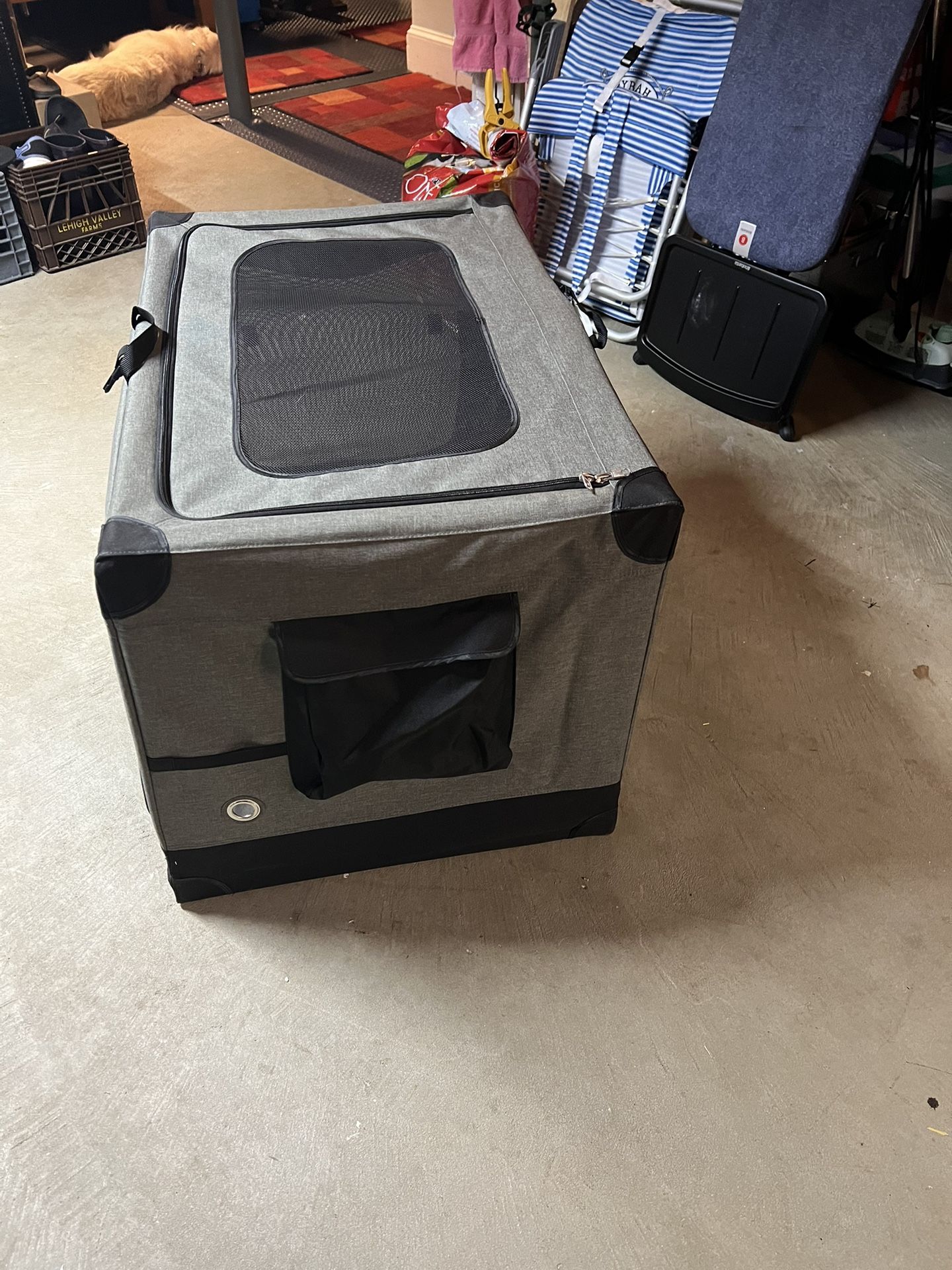 Stowe and go portable canvas dog crate