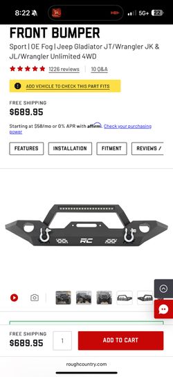 Jeep Wrangler Bumper