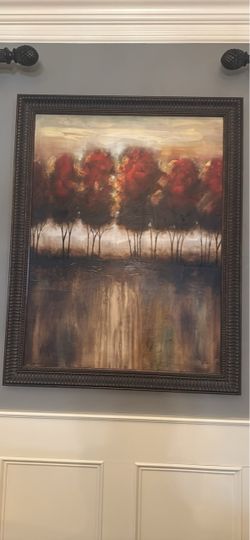 Large Autumn Landscape Painting