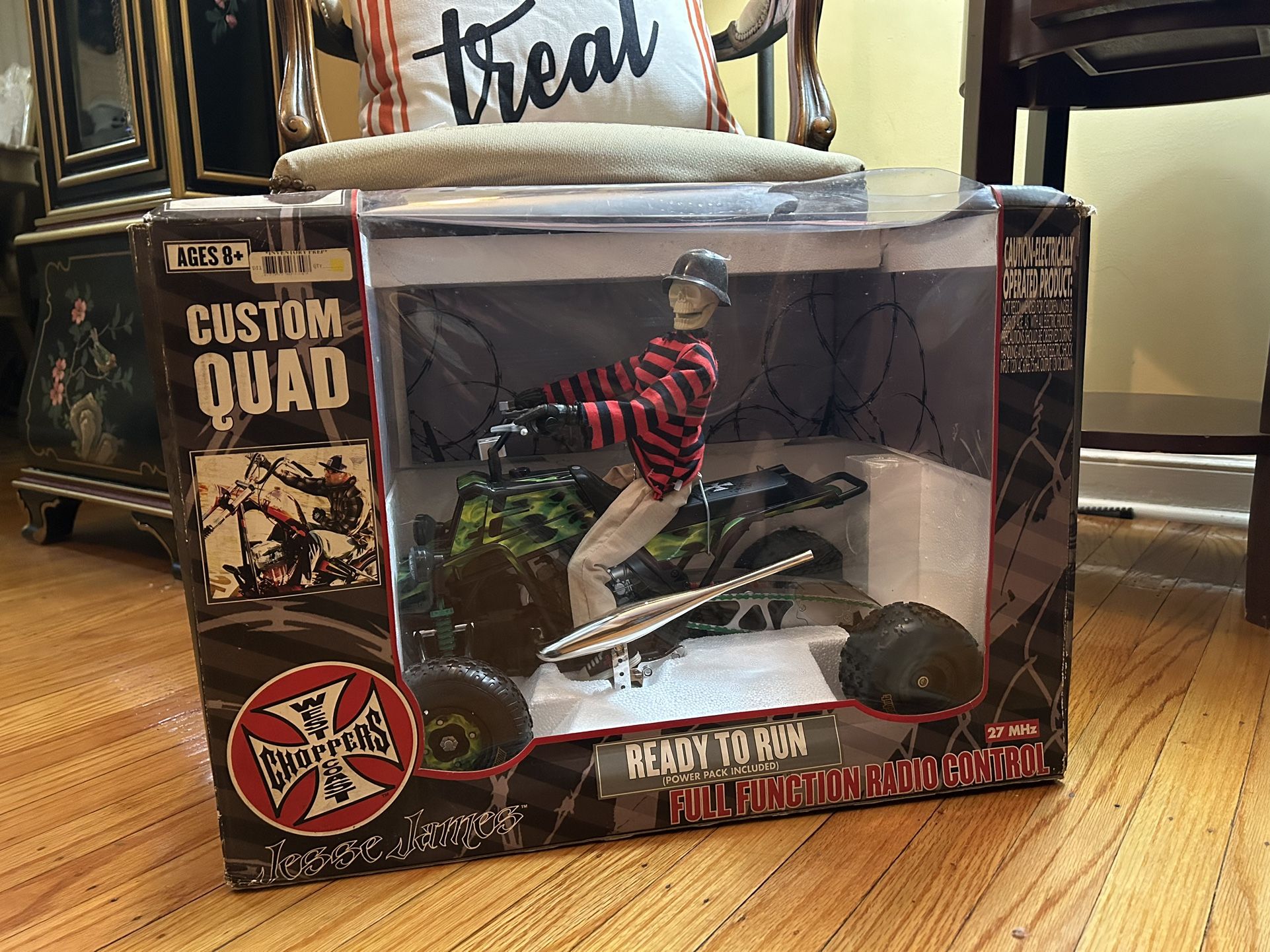 RARE JESSE JAMES WEST COAST CHOPPERS LARGE CUSTOM QUAD REMOTE CONTROLLED 4X4