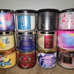 3 Wick Candles Bath And Body Works