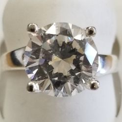 Ring Sterling Silver and Cz 