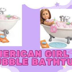 American Girl Doll Bubble Bathtub In Box