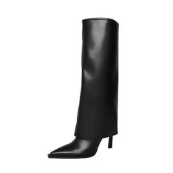 Pointed high heel boots