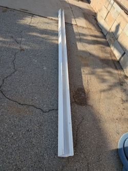 Rain gutter dirty unused