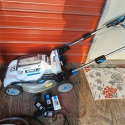 HART self Propelled 40v 21IN MOWER W/2BATTERIES