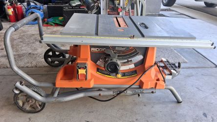 Ridgid 15amp 10inch portable corded pro jobsite table with stand