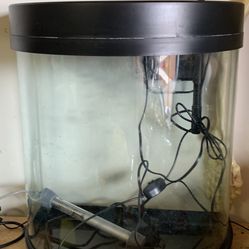 10 gallon half moon aquarium tank setup