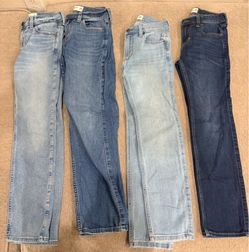 4 Abercrombie Kids Jeans Size 9/10 – Straight & Skinny Fit