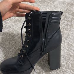 Guess Boots With Gold Accents