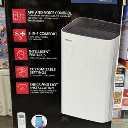 Toshiba 6,000 BTU (10,000 BTU ASHRAE) 115-Volt Smart Wi-Fi Portable Air Conditioner