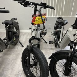 Sizzlebk S200 20" X 4" Fat Tire Foldable Commuter electric bicycle 