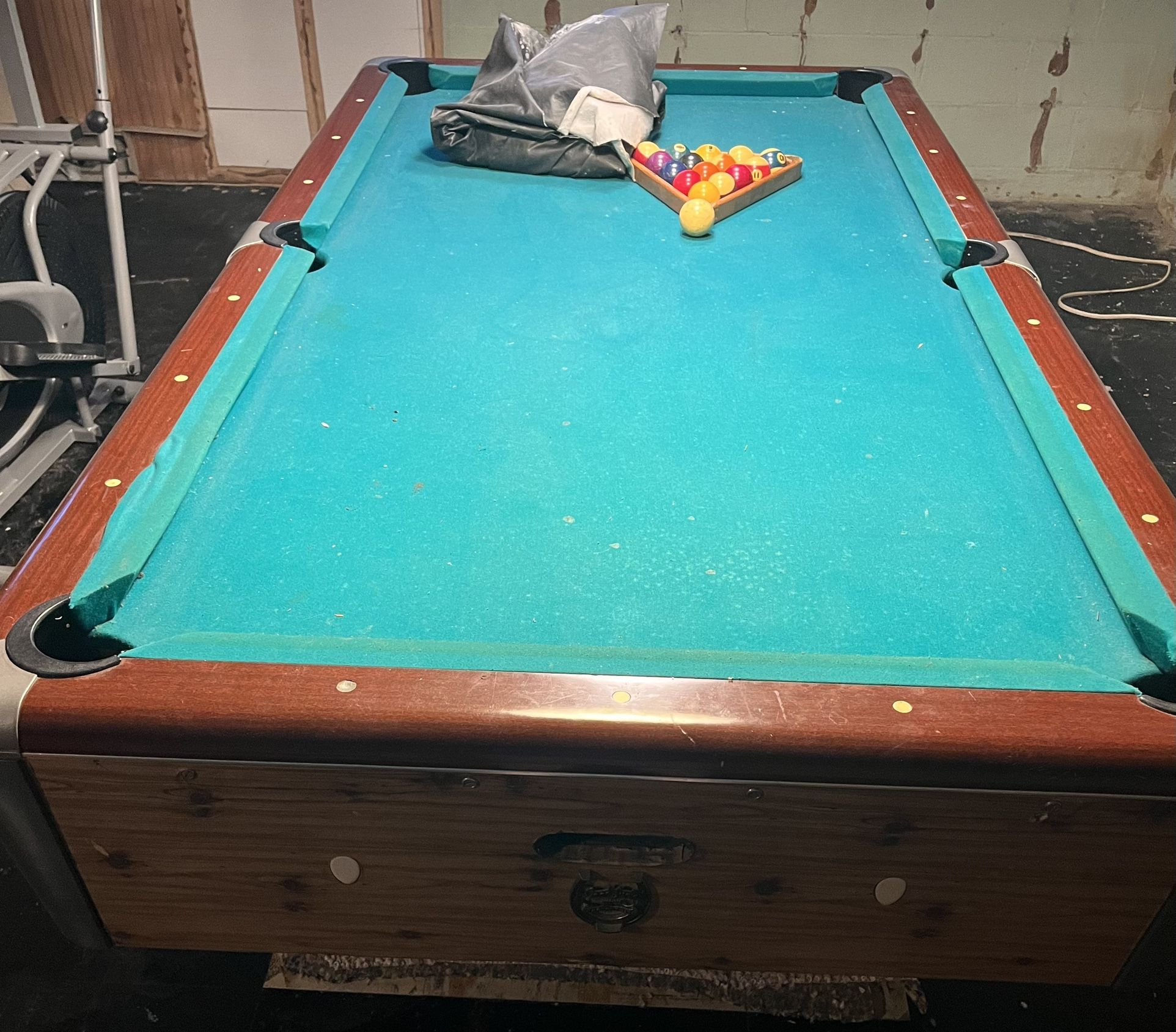 Slate Pool Table - Good Condition.