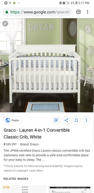 Beautiful Graco Lauren 4in1 Convertible Crib Mattress And Changing