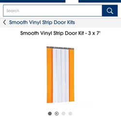 Uline Smooth Vinyl Door Kit 3x7’