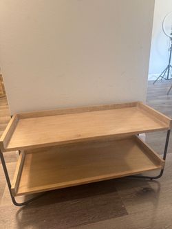 West Elm Willow Shoe Rack - Cerused White