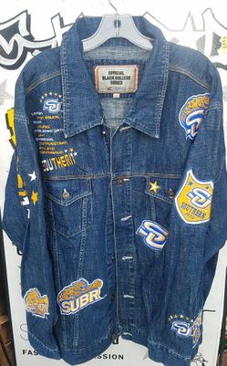 Vintage Denim Jacket...Southern Jaguars size XL