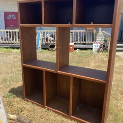 1990’s All Wood Entertainment Center. 3 Shelves For The Bottom Included.