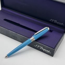 S.T. DUPONT OLYMPIO TURQUOISE LACQUER MINI BALLPOINT PEN NEW 100% GENUINE RARE