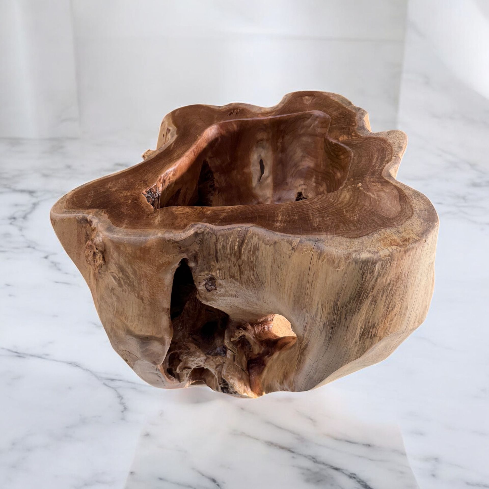 Teakroot Solid Wood One Piece Planter