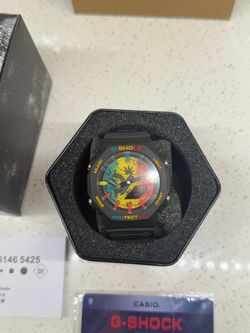 Casio G-Shock Watch Rasta Rainbow Dial