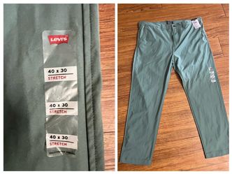 New Light Green Mercury Color Pants Size 40x30 LEVIS