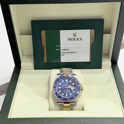 2019 Rolex Preowned 40mm Submariner Blue-W/Card