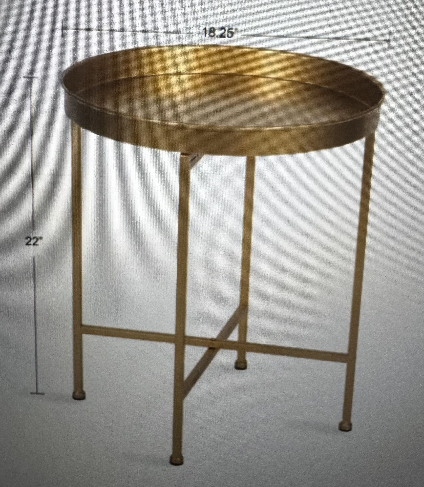 Ekta Tray Top Cross Legs End Table