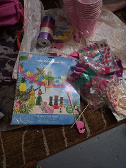 Luau party decoration w/skirts