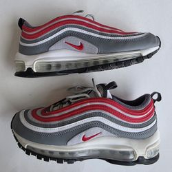 Nike Air Max 97 GS 'Smoke Grey Red' Size 4.5 NO BOX