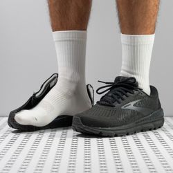 Brooks Addiction GTS 15 Mens 11.5 D Shoes Black Running Walking Gym 