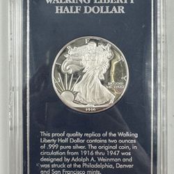 2ozt Walking Liberty Half Dollar Replica Copy Coin United States Minted Coin Set 