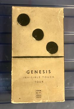 Vintage Genesis VHS The Invisible Touch Tour 1988