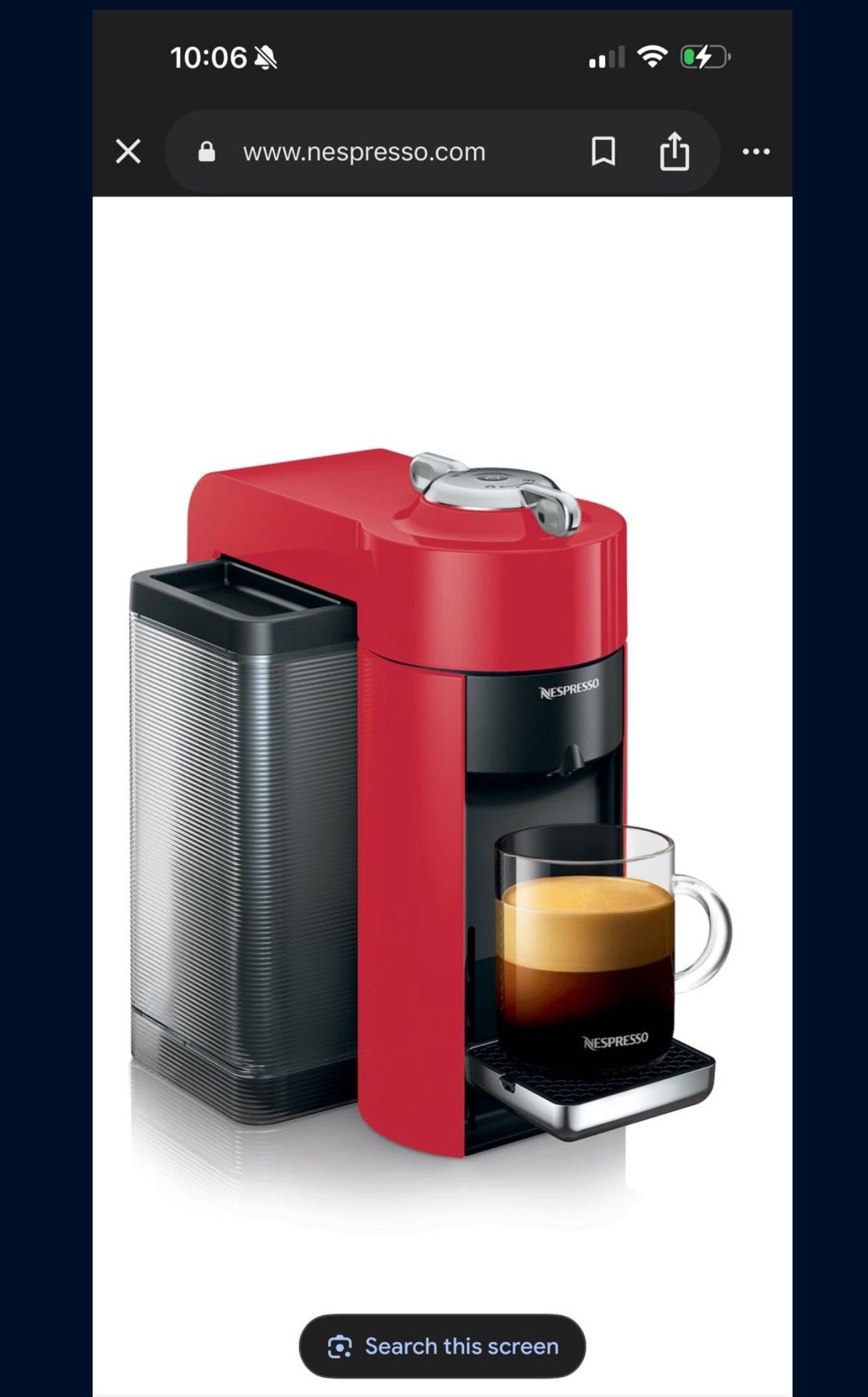 Nespresso Vertuo (RED)