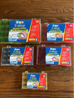 Stamps (letters and numbers), new/used once)