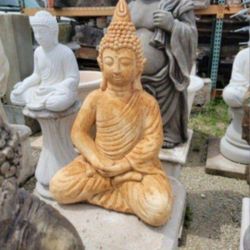 Concrete Buddha Statue / Cement Backyard Patio Garden Buddhas