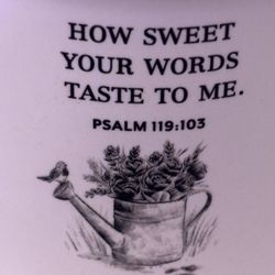 Ceramic Pot With Words From Bible