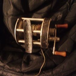 2 Fishing Reels 1 Vintage Langleyfrom The 50s 1 Shimano Open Face Both Work