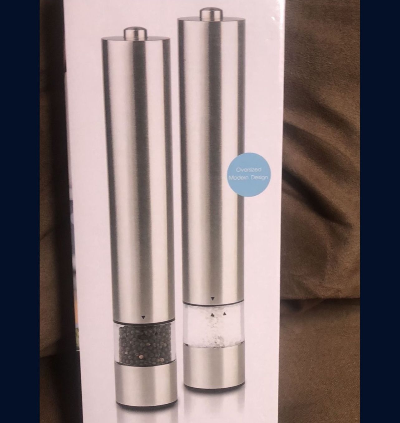 Electric Salt & Pepper Grinder Set