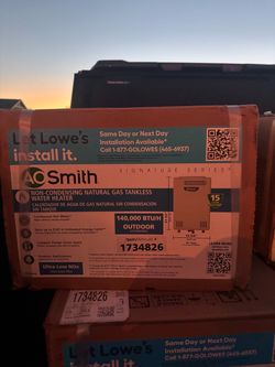 New tankless water heater