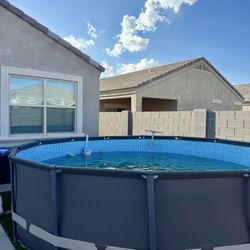 Intex Ultra XTR 14ft x 42in Above-Ground Pool + Upgrades
