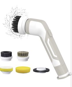 X-HOUND Electric Spin Scrubber, Electric Cleaning Brush with 3 Brush Heads,Bathroom Rechargeable Scrub Brush,Shower Scrubber for Cleaning