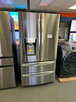 LG STAINLESS STEEL 4 door refrigerator