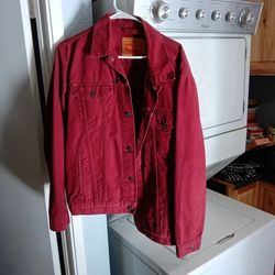 Levis Burgundy Trucker Jacket XL