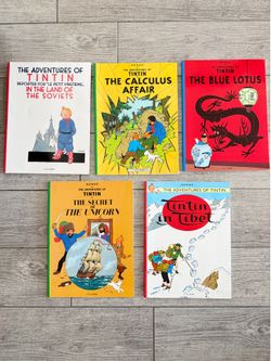 Tin tin books set of 5