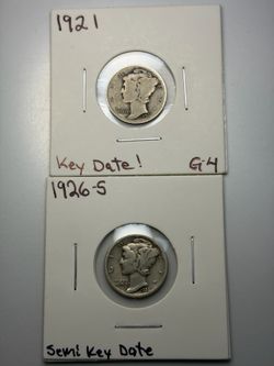 Mercury Dimes, key and semi key dates